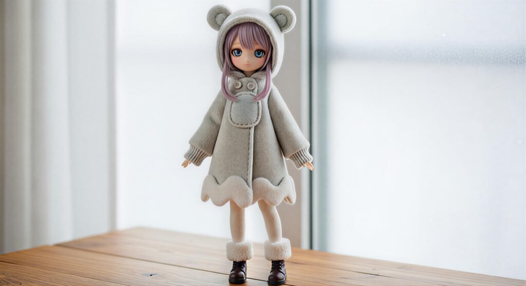 Snowmelt Ridge Coat Pattern for 30cm Q-Style Dolls – Soft Winter Sewing Template