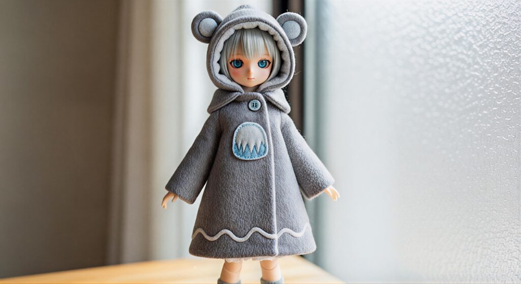 Glacier Whisper Coat Pattern for 30cm Q-Style Dolls – Soft Winter Sewing Template