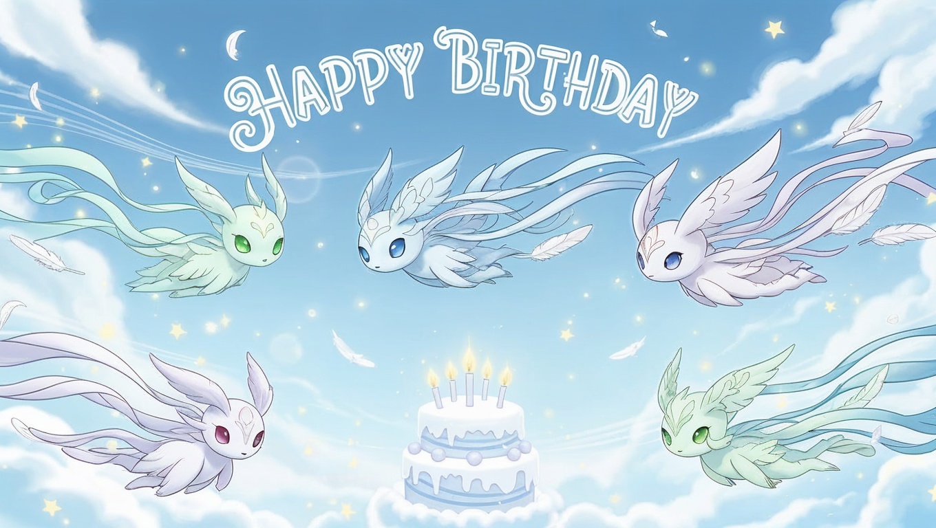 Airlight Spirit Creatures Birthday Banner 