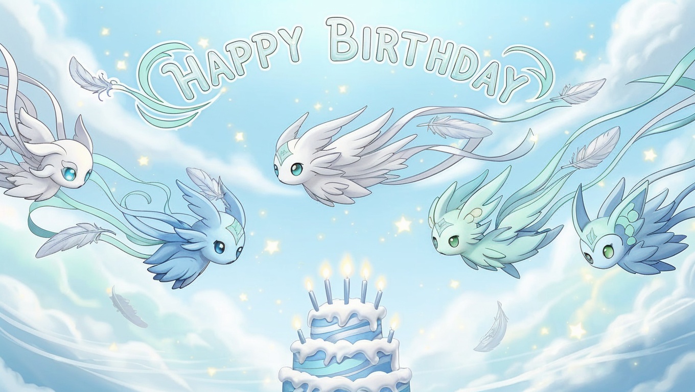 Airlight Spirit Creatures Birthday Banner 