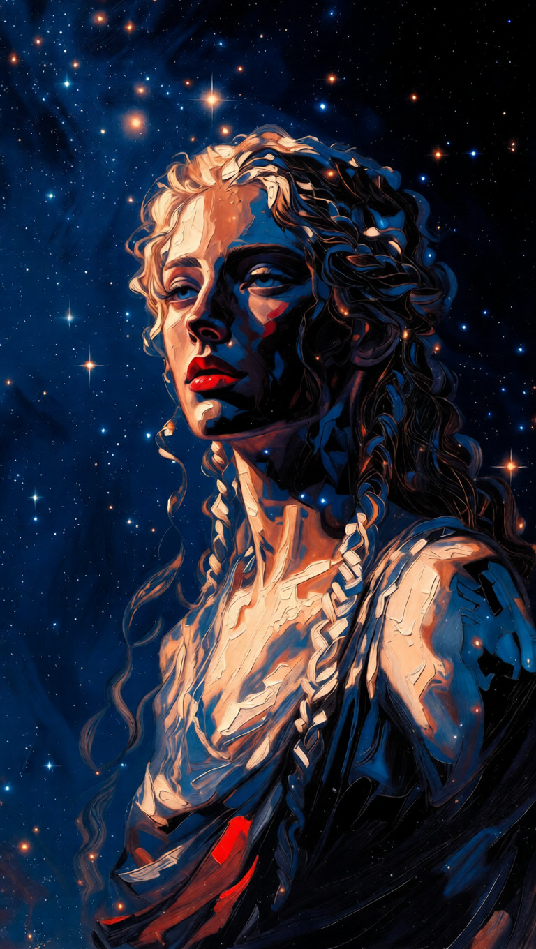 Leo Goddess Oil Painting — Notes from a Studio That Smelled Like Burnt Coffee