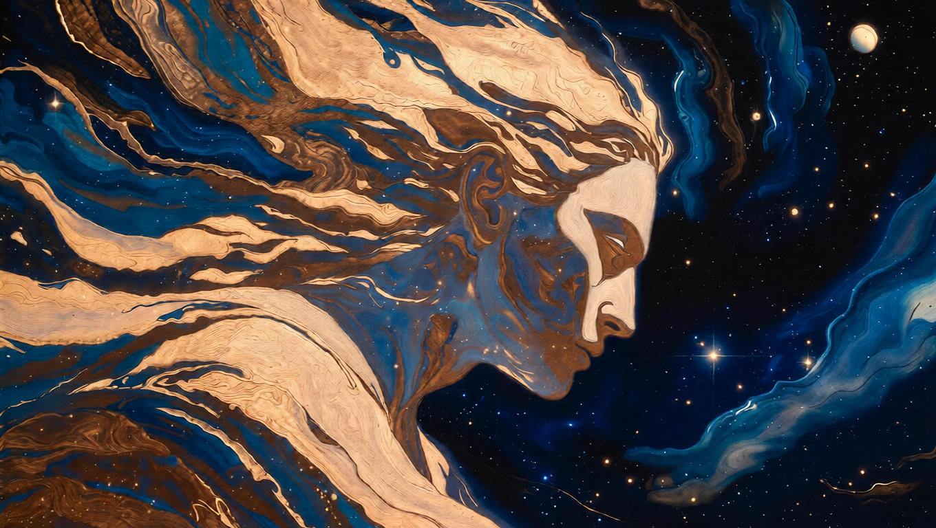 Sagittarius Goddess Oil Painting