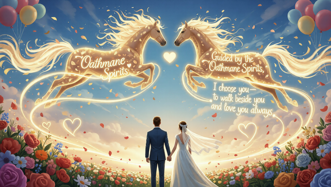 An Original Fantasy Wedding Artwork Inspired by Nordic Love Legends and the Spirit of the Horse