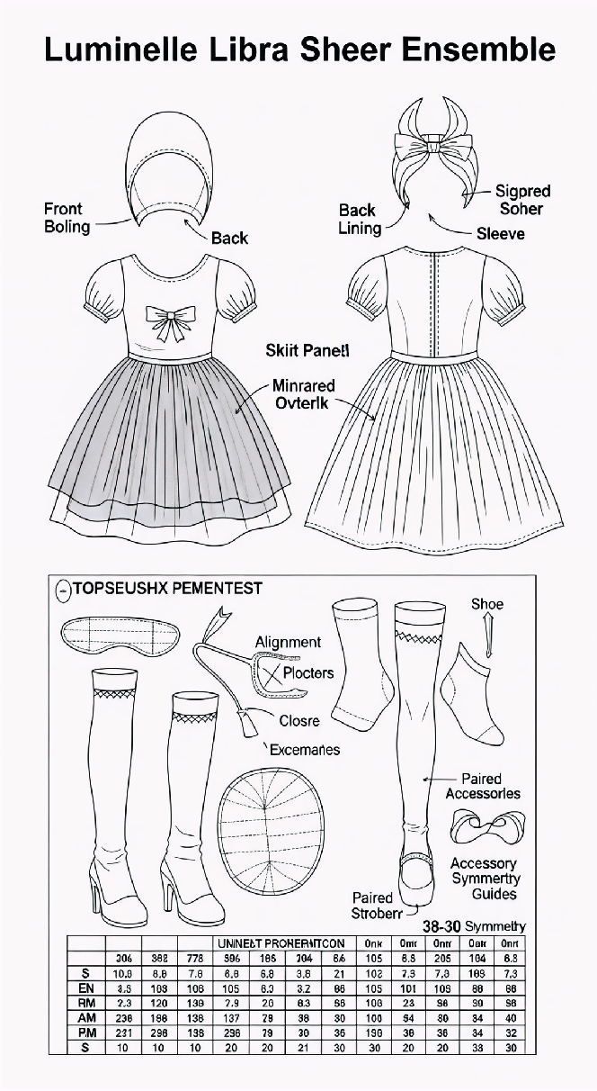 Calm display scene emphasizing balance and visual peace Technical Blueprint Prompt (2)