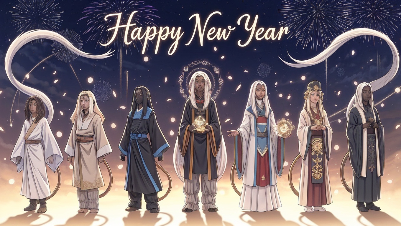 Light Fantasy Anime – Afghan Hound Spirit Evolution Celebration Banner