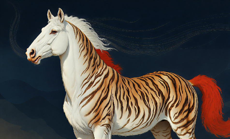 Lu Shu depicted as a harmonious guardian of continuity and blessing