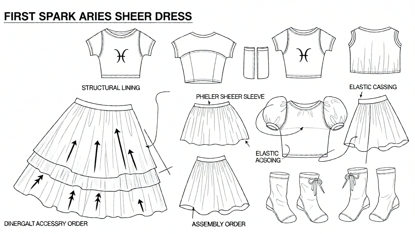 Minimalist display scene suggesting motion and beginning Technical Blueprint Prompt