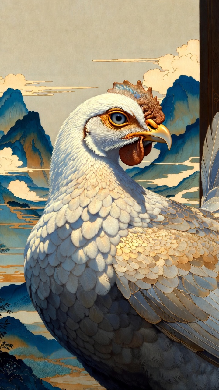 Mythological guardian bird illustration symbolizing home protection and freedom through safety, rendered in contemporary digital style