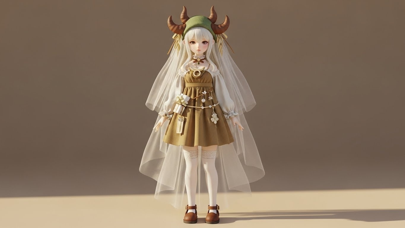 The layered white veil catching light, creating a calm birthday atmosphere