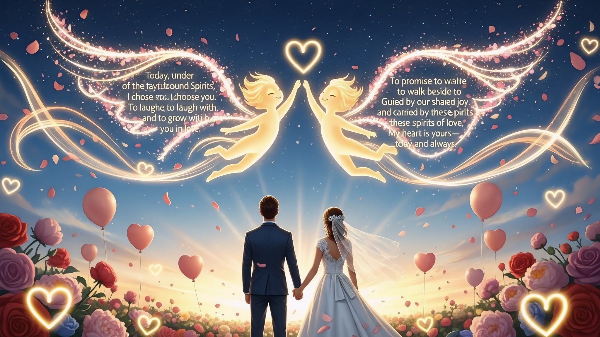 Twin Heartbound Spirits Wedding Banner
An Original Fantasy Wedding Artwork Celebrating Love, Joy, and Togetherness