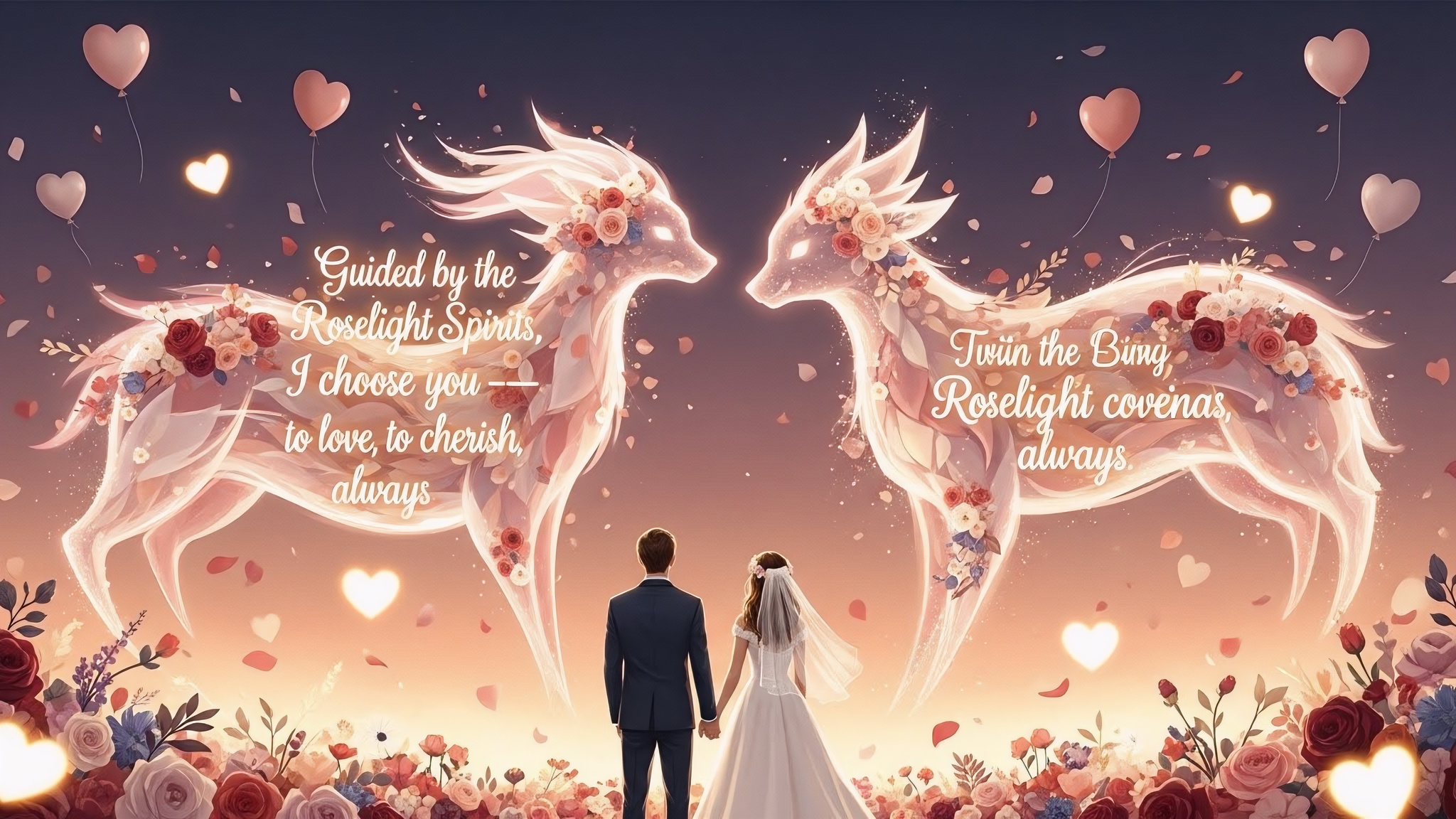 Twin Roselight Covenant Spirits Wedding Banner