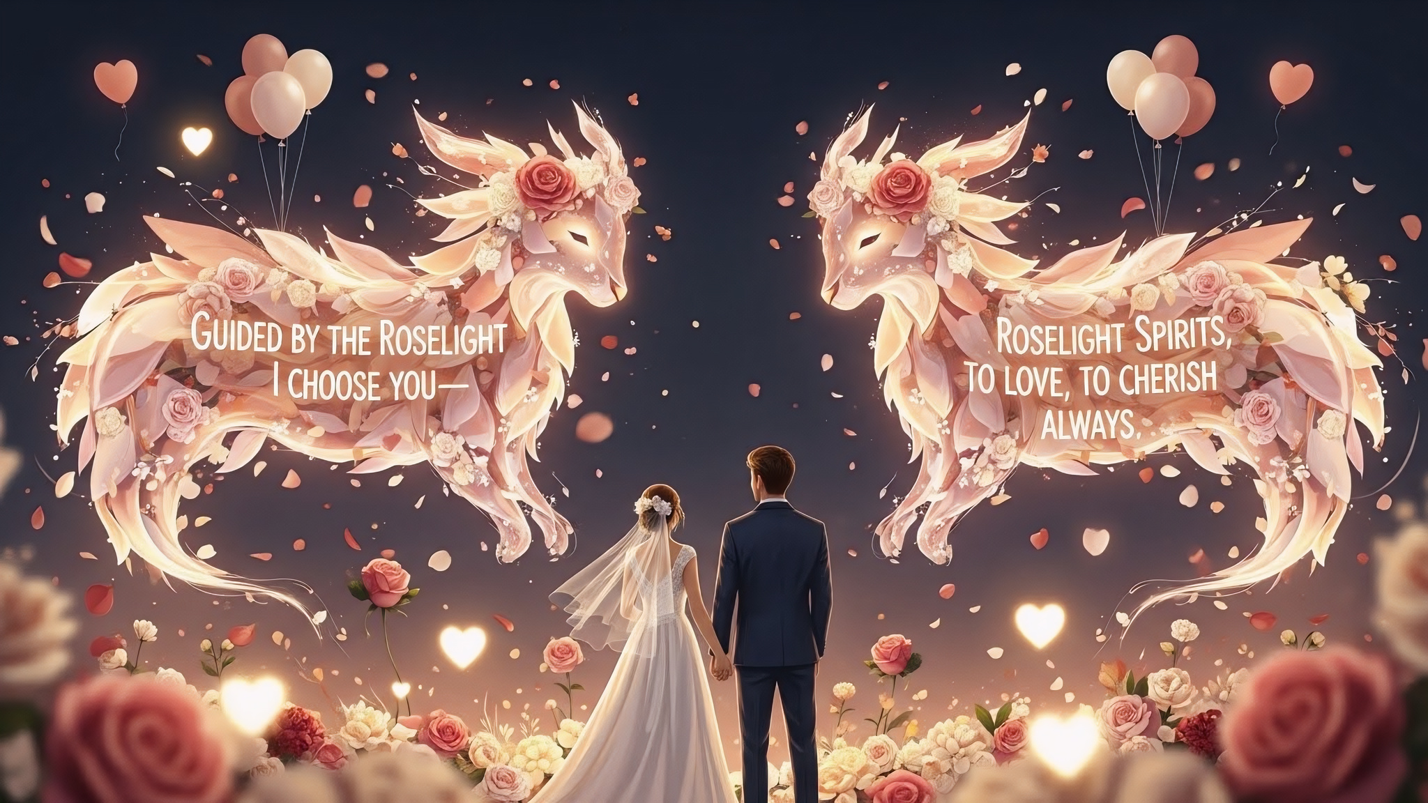 Twin Roselight Covenant Spirits Wedding Banner