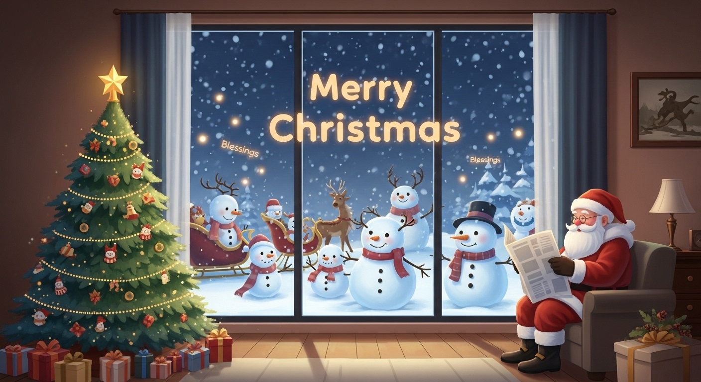 Modern fantasy living room Christmas decoration inspiration for home use