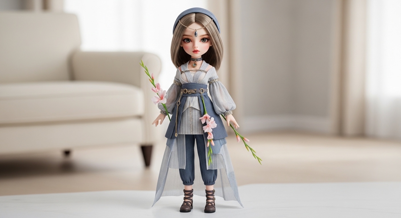 Soft spring light passes through layered fabrics, creating visual dialogue between body and space