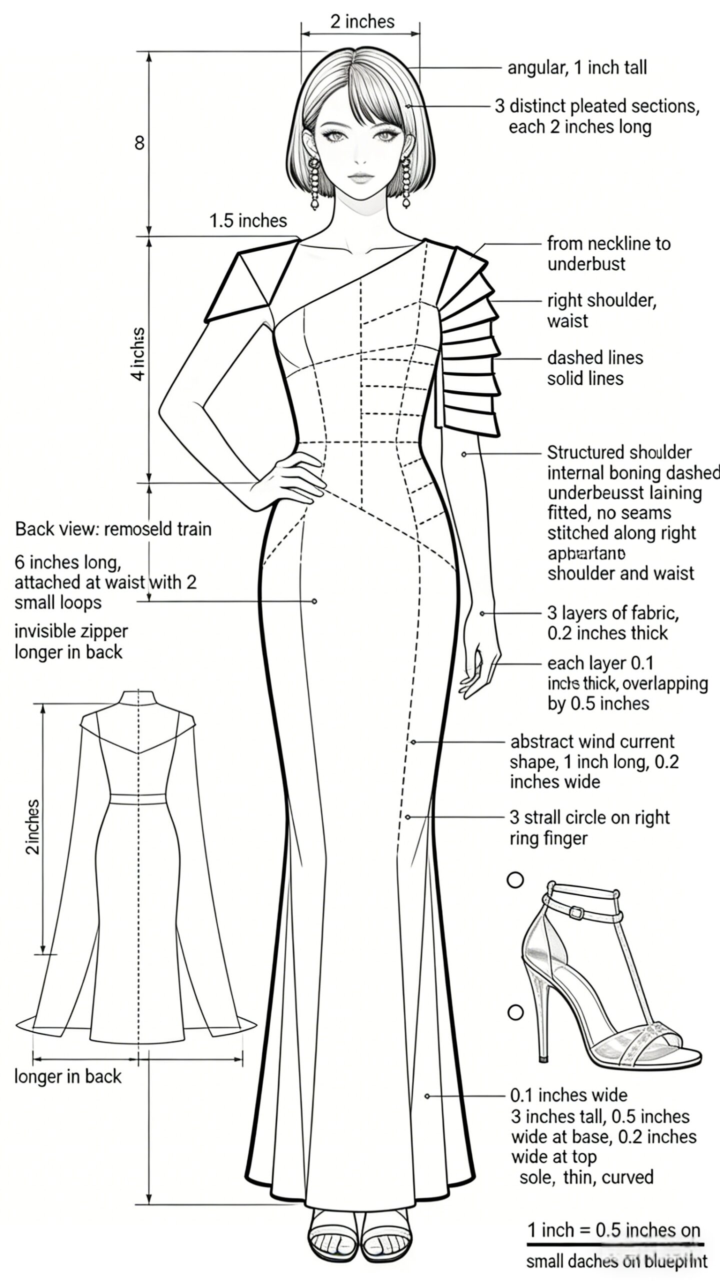 Artistic Aquarius Bride Doll – Lightweight Translucent Fabrics & Modern Backdrops for 2026 Spring Wedding Blueprint Prompt