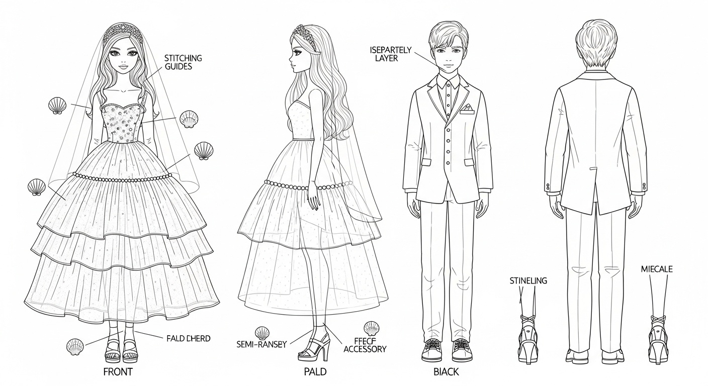 Full scene with soft sand-textured base, minimal seashell décor, ambient moonlit lighting, reflecting family warmth and gentle emotion Blueprint Prompt