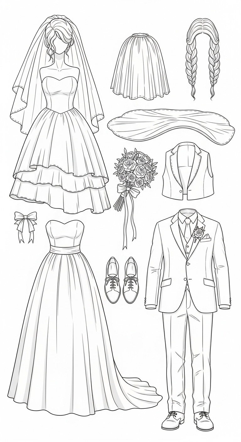 Romantic and Playful Sagittarius Wedding Dolls with Semi-Transparent Dresses, Map Accessories, and Exotic Island Backdrops for Spring 2026 Technical Blueprint